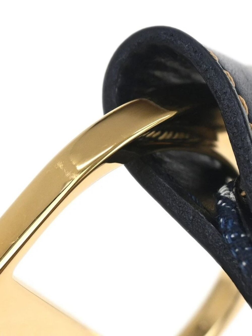 Christian Dior Trotter Belt Navy #85 - Picture 12 of 15